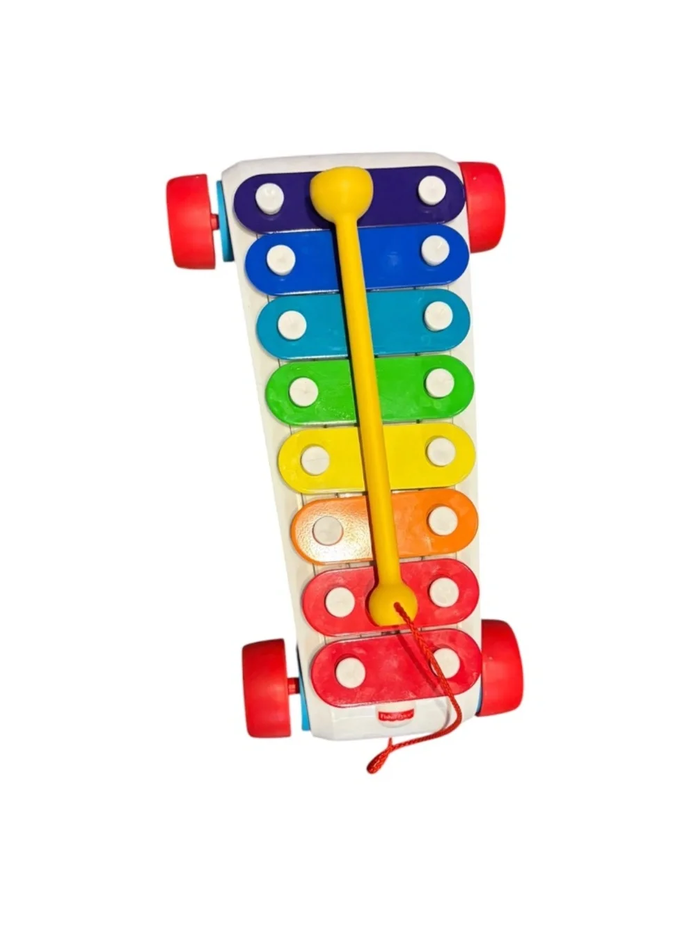 Fisher-Price Classic Pull Along Xylophone Toy w/ Mallet Rainbow Musical